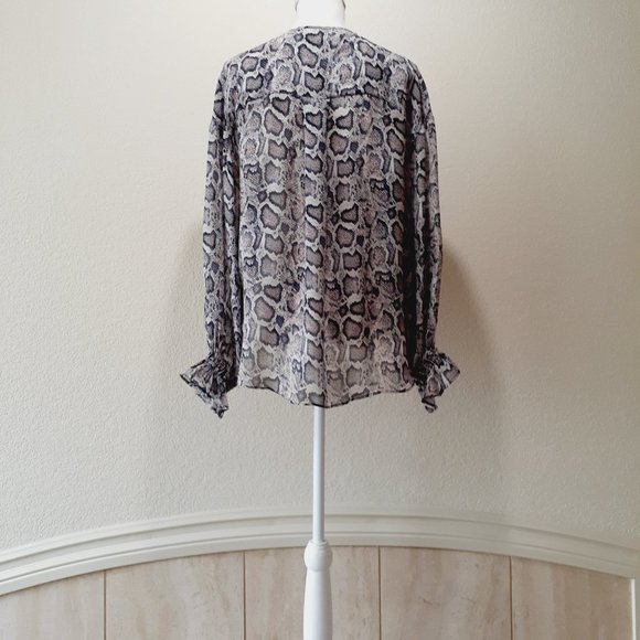 All Saints Faux Wrap Blouse - Picture 6 of 14